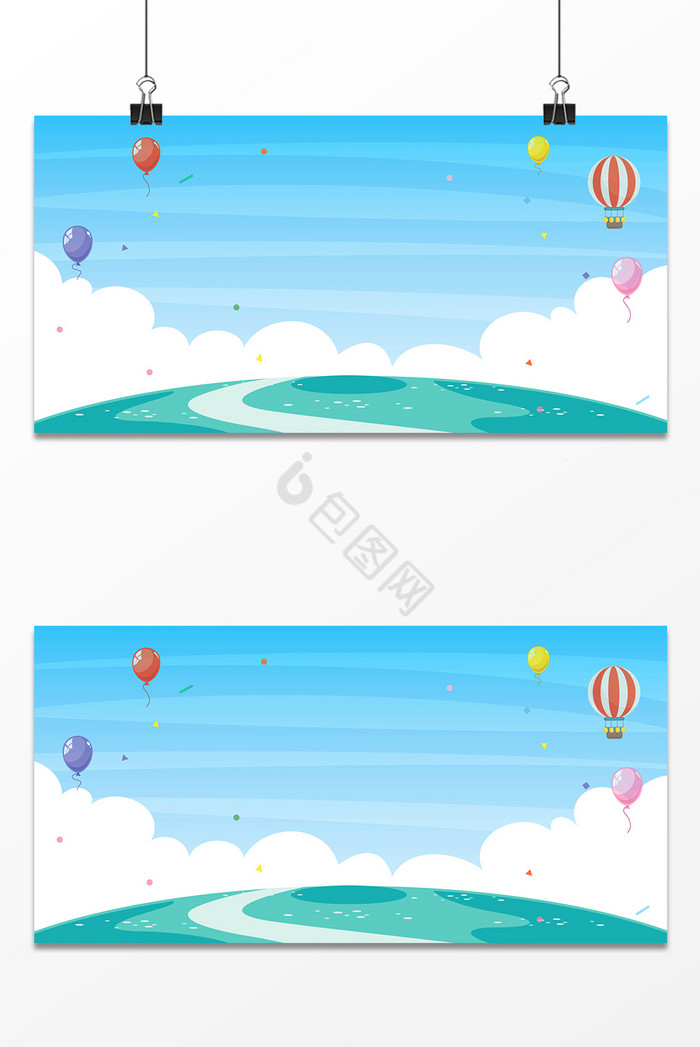 热气球旅行出游云彩假期图片