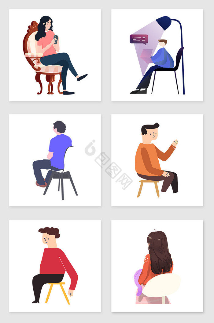 椅子上的人图片-椅子上的人素材免费下载-包图网