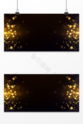 金色粒子光效浪漫庆典颁奖舞台背景图片