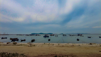 海上渔船大海海洋风景