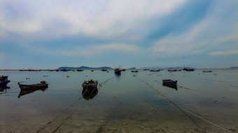 海上渔船大海海洋风景