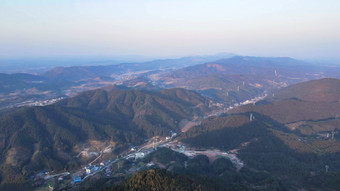 航拍南方山川河流自然风景