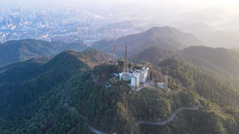 航拍南方山川河流自然风景