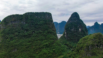 航拍阳朔龙脊山