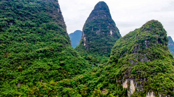 航拍阳朔龙脊山