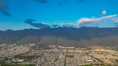 航拍云南大理古城景区全景