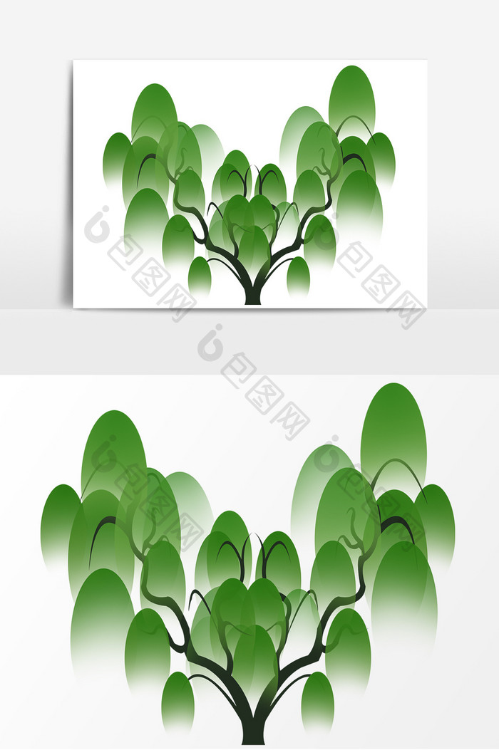 绿色植物环境装饰元素