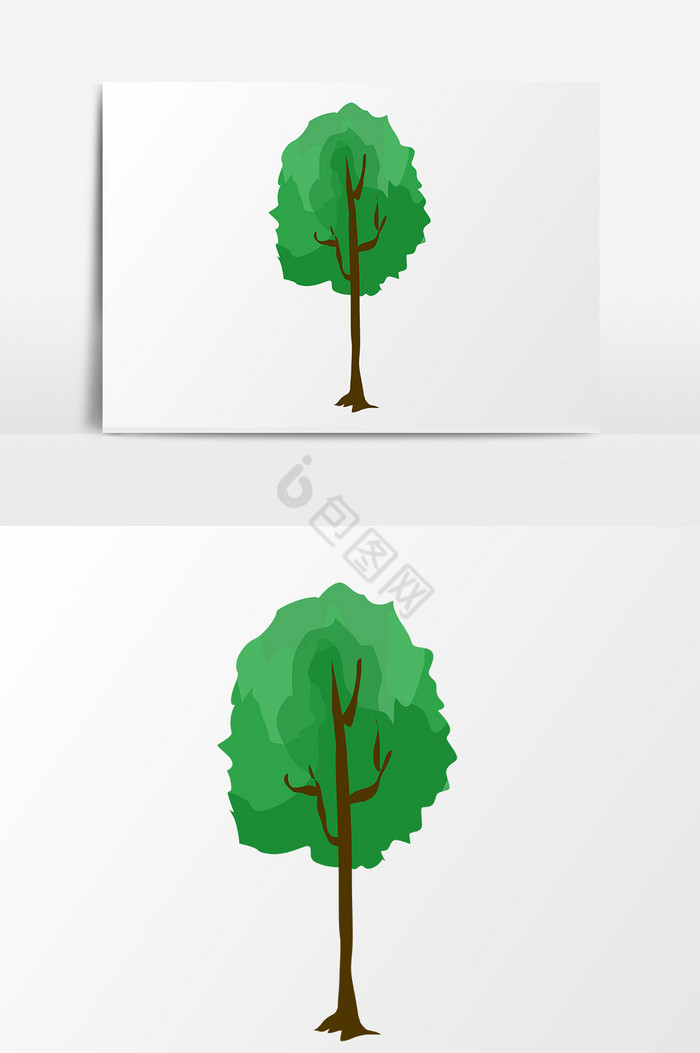 小清晰植树节树图片