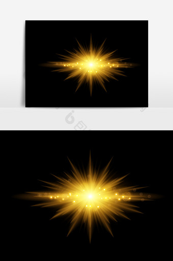 金色璀璨光效闪亮粒子庆典晚会通用元素图片