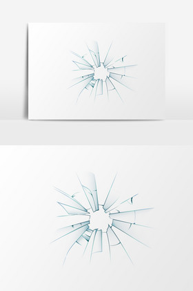 铅笔画玻璃碎裂素描画装饰图片