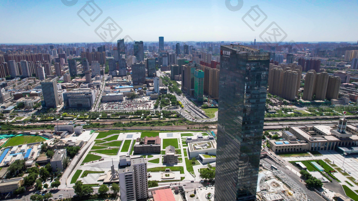 河北石家庄城市风光航拍图片-包图网企业站