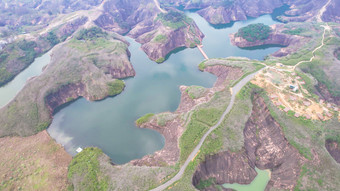 湖南郴州高倚岭风景区丹霞地貌航拍