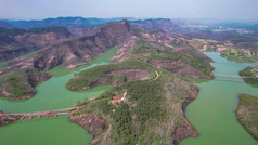 湖南郴州高倚岭风景区丹霞地貌航拍