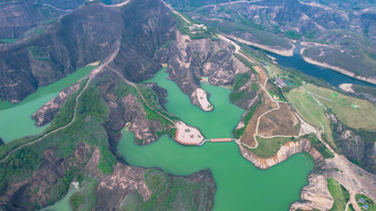 湖南郴州高倚岭风景区丹霞地貌航拍