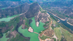 湖南郴州高倚岭风景区丹霞地貌航拍