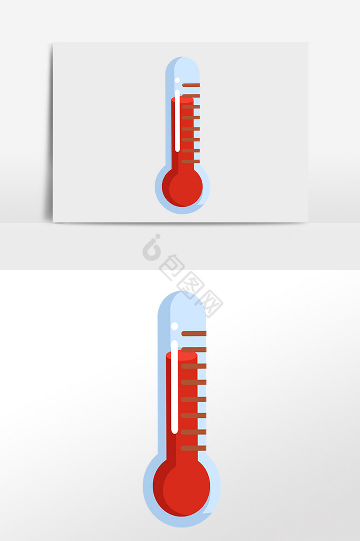 医疗诊疗温度计插画图片