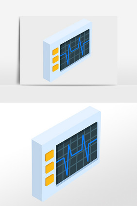 手绘医疗诊疗仪器插画