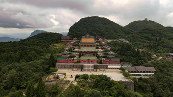 湖南张家界天门山景区航拍