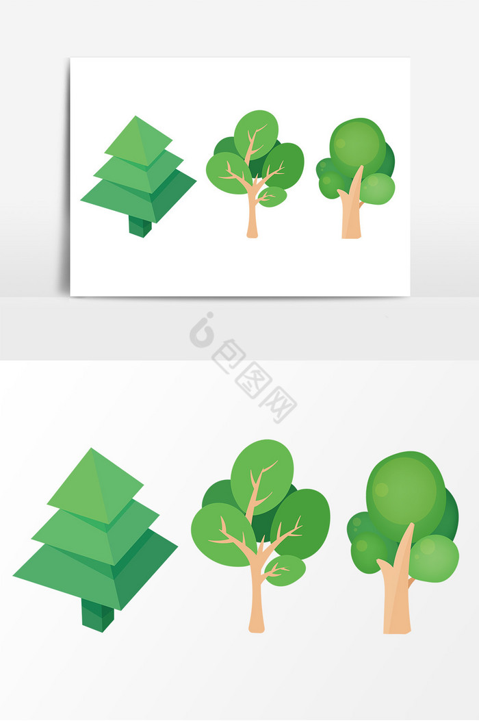 抽象异形树木图片