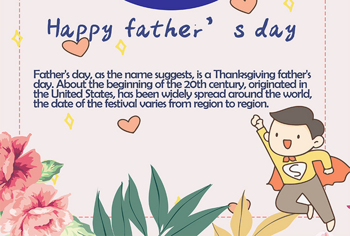 Fresh happy father’s day POSTER