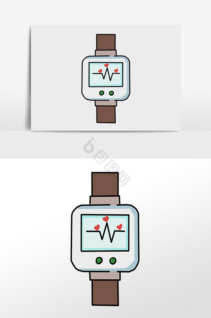 医学医疗检测血压插画图片