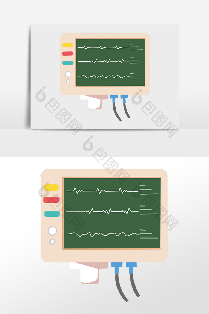 手绘医学医疗检测仪器插画