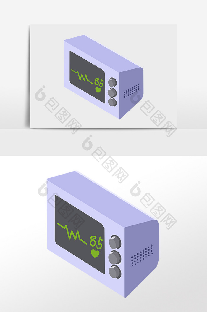 手绘医学医疗仪器插画