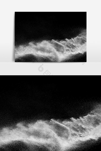白色粒子灰尘简约质感写实风通用元素图片
