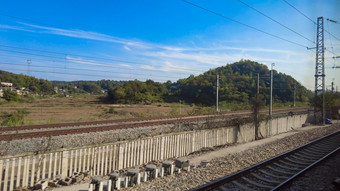 旅途火车高铁<strong>窗外</strong>风景