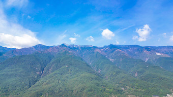 云南大理古镇苍山洱海蓝天白云旅游航拍