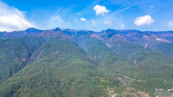 云南大理古镇苍山洱海蓝天白云旅游航拍