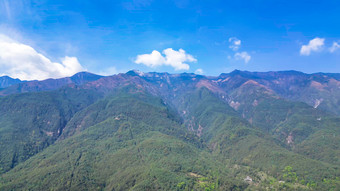 云南大理古镇苍山洱海蓝天白云旅游航拍