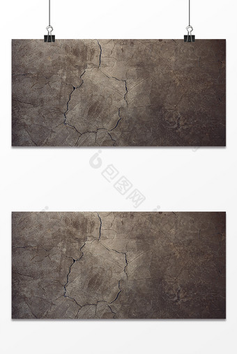 质感灰墙面裂痕纹理灰尘做旧通用背景图片