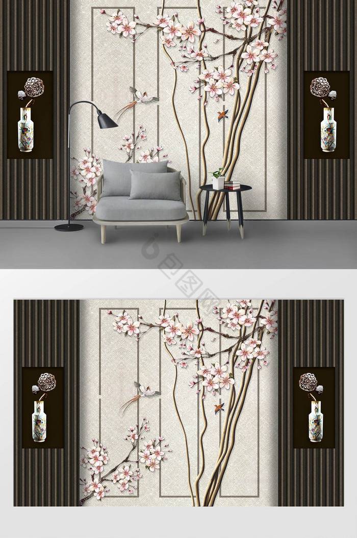 花瓶剪影图片-花瓶剪影素材免费下载-包图网