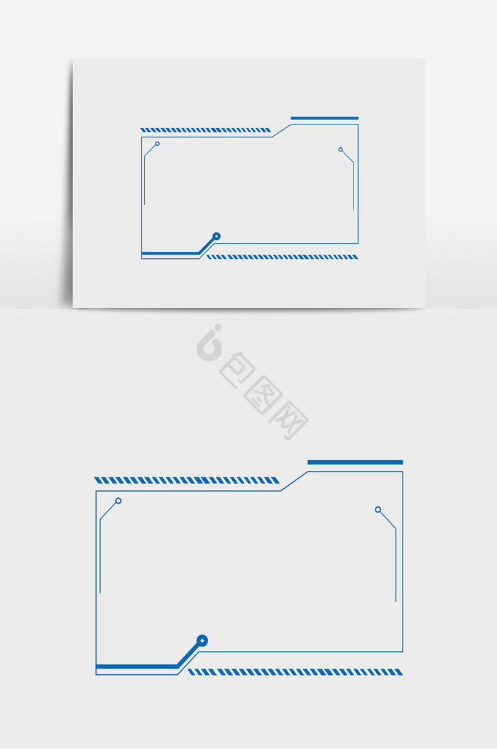 科技方形边框图片