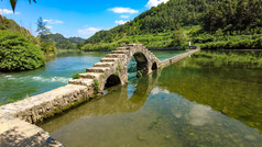 自然风光小桥流水风景