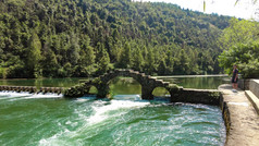 自然风光小桥流水风景