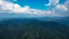 祖国大好河山青山绿水河流航拍