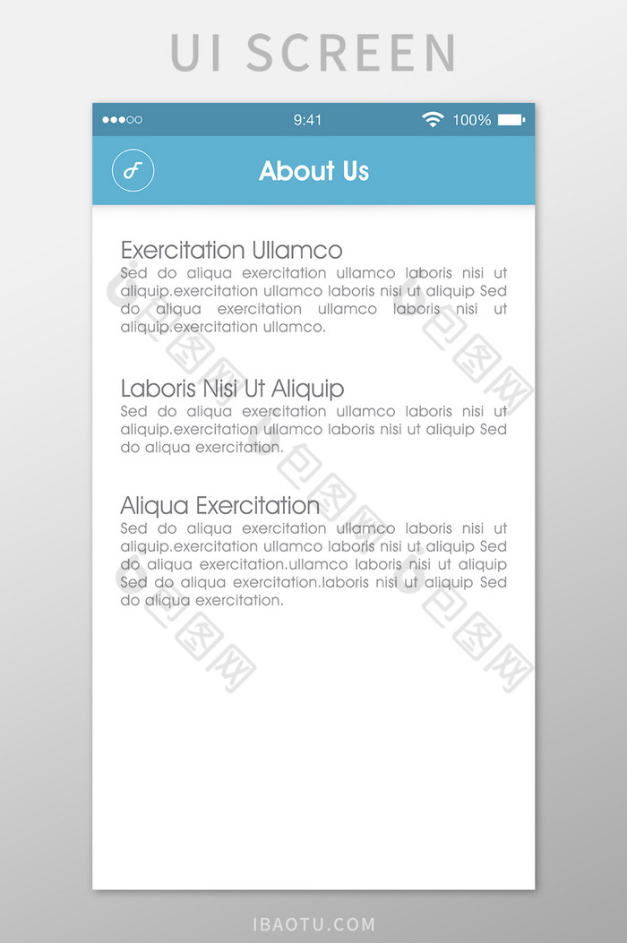 关于我们移动界面UI矢量素材图片图片