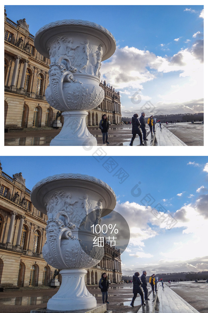 法国凡尔赛宫外景摄影图片