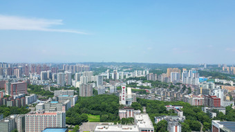 航拍湖北宜昌三峡职院