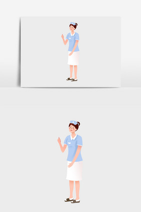 医院护士插画元素