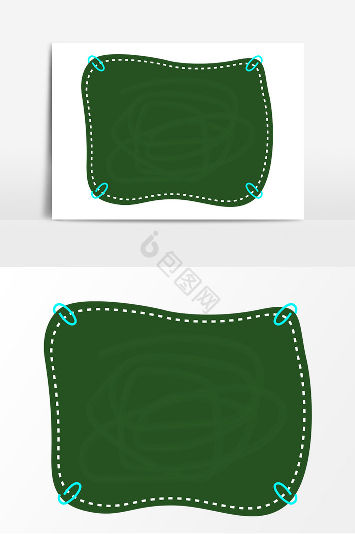 黑板边框图钉图片