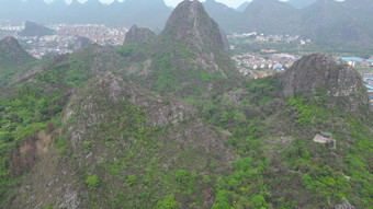 广西<strong>桂林</strong>西山4A景区航拍