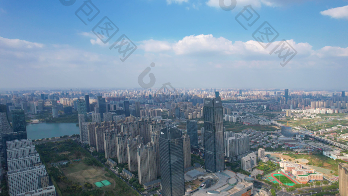 航拍安徽合肥城市风光图片-包图网企业站