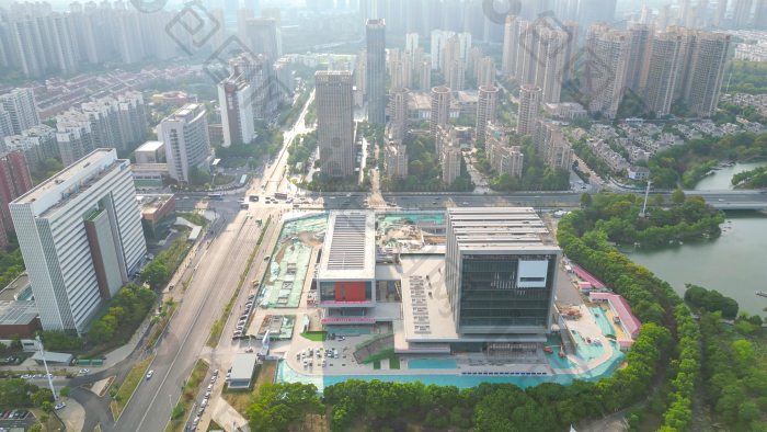 航拍安徽合肥城市风光图片-包图网企业站