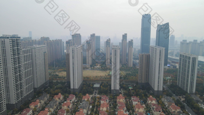 航拍安徽合肥城市建设图片-包图网企业站