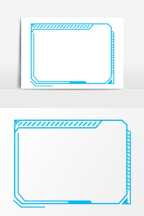 科技边框矢量元素