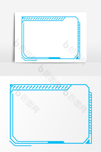 科技边框矢量元素图片