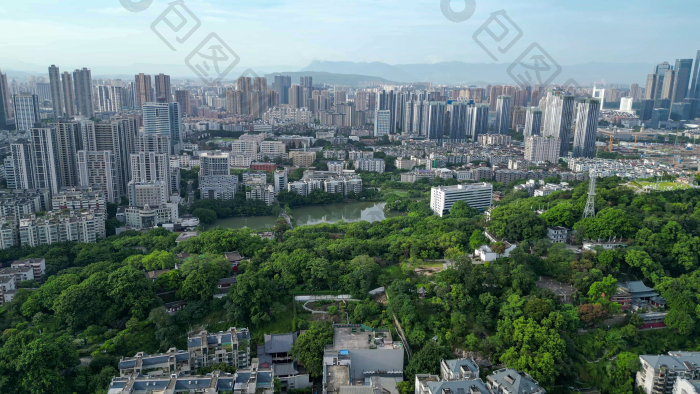 航拍福州乌山历史风貌区图片-包图网企业站